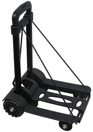 Heavy Duty Folding Hand Truck - Portable Trolley for Home, Office, and Travel - Foldable Sack Wheel Cart for Luggage and Shopping