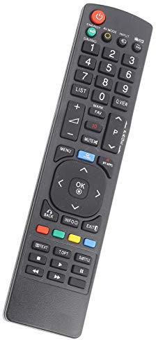 Naroote Mando a Distancia Universal de Repuesto para Televisor LCD Smart LED, No Requiere Programación, para Acceso a Televisión Digital, 2 Pilas AAA, para Todos los Usuarios de Televisores