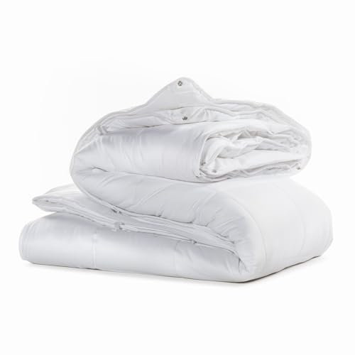 Caleffi 25280 Poliestere Aloe Vera 4Stagioni Piumino per Matrimoniale Letto, Taglia Unica