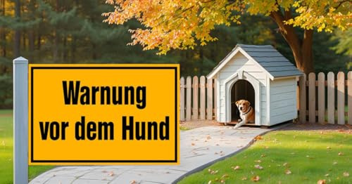 Warnung vor dem Hund Schild 30x20cm, extra dick