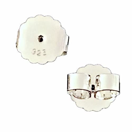 Große Verschlüsse für Ohrstecker 10 mm Silber 925 Ohrring Rückstecker Lifter back stopper Ohrmuttern