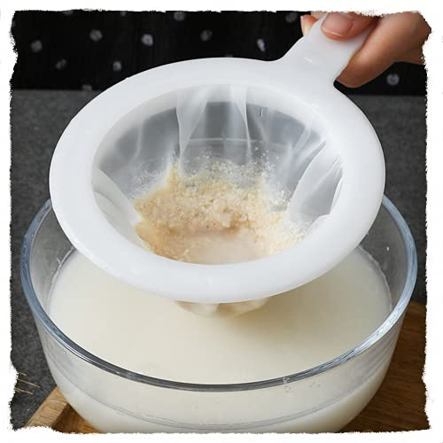 Sieb Filter, Nylon Sieb Mit Griff, 100/200/400 Mesh Ultrafeines Trichterfilter, Mit Rand Und Bequemen Rutschfesten Griffen, Für Saft, Milch, Kaffee (100 mesh)