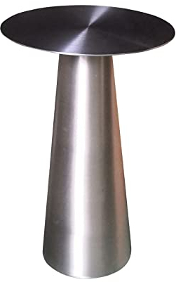 Kaffee-Endtisch Runder Beistelltisch aus Edelstahl, moderner Beistelltisch, Akzenttisch aus Metall for kleine Räume, Wohnzimmer, Schlafzimmer, Balkon, einfache Montage Beistelltisch