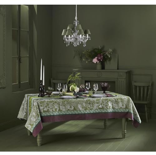 Garnier Thiebaut Tischdecke Mille Botanique Mousse, beschichtet (150 x 250 cm)