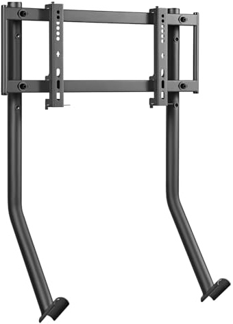 Ranqer Support Écran pour Simulateur de Course, Compatible Chaise Ranqer, pour TV 32'' à 50'', Réglage Angle 10°, Revêtement Anti-Rayures, Métal Noir