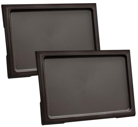 Lot de 2 Plateaux en Plastique pour bonsaï - pour Plantes d'intérieur - pour Petites Plantes - Bac récupérateur d'eau - Soucoupe