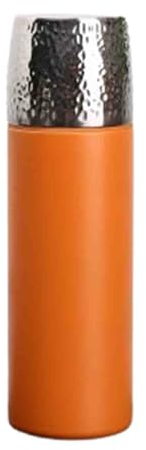 JUSHZ Mug Isotherme Gourde Isotherme Bouteille Isotherme Flasques INOX Tasse Alimentaire Chaud Sport Carafe Tasse 480 ML Portable Cadeau (480ml,Orange)