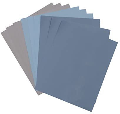 NIYANGLE Dry Wet Sandpaper Assortment 9pcs Sand Paper Sanding Block for Automotive Wood Furniture