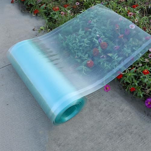 Sh000ad Klare Polycarbonat-Dachplatte,1,2mm Glasfaser-Tageslichtplatten,UV-beständiges Kunststoff-Gewächshaus Platten Stegplatten,Einfach zu Schneidende Für Wintergarten,Freien (0,6m x 10m)