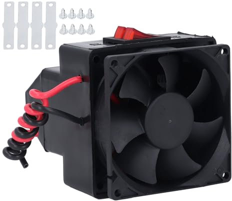 Chauffage de pare-brise pour automobile, DC12V 300W, double interrupteur, température réglable, portable, dégivreur, silencieux, chauffage rapide, application universelle
