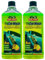2x Shampoo e Cera Auto CAR WASH. Lucidante, Protettivo, Autoasciugante. Fino a 30 Lavaggi 1000ml