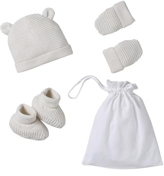 VERTBAUDET Kit Naissance Bonnet Moufles et Chaussons écru PREMA(40/45)