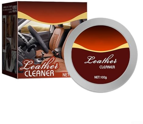 Pumixiy Pasta limpiadora de interiores automotrices, 100 g, crema renovadora para mantenimiento de salpicaderos, no abrasiva y limpieza