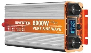 Convertisseur Onduleur Voiture 12v 220v Convertisseur 3000W 4000W 5000W 6000W Inverseur Voiture Transformateur Onduleur(6000W-12V-220V)