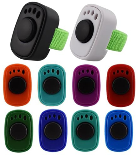 Hundetrainings-Clicker – Trainer für positives Verhalten – 10-teiliger interaktiver Katzen-Clicker, für kleine, mittelgroße und große Hunde, Kätzchen, Zuhause, Reisen, Outdoor, Gehorsam, Trick, Sozial