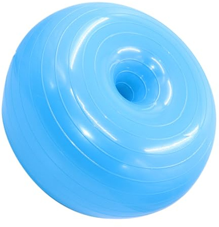 Veemoon Explosionsgeschützter Donut Ball aus PVC mit Luftpumpe Balance und Yoga Ball für Pilates Stabilitätstraining und Ganzkörperfitness rutschfeste Oberfläche Vielseitiges
