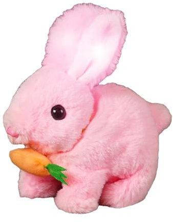Hopping Bunny Toy - Simulated Rabbit Doll, Jumping Plush Animal | Electronic Interactive Motion Realism Companion Figure, Advanced Robotic Pet Behavior Replication Experience with Natural Movement Eff