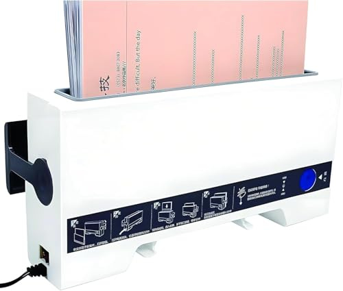 Encuadernadora térmica, carpeta eléctrica de libros termofusibles, capacidad de 280 hojas, longitud de encuadernación de 297 mm, precalentamiento rápido de 2 minutos