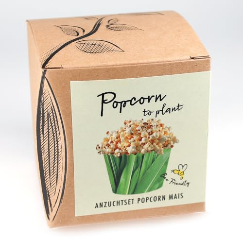 Geschenk-Anzuchtset POPCORN MAIS - inklusive Anzuchttopf, Substrat und Anleitung