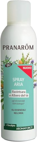 PRANARÔM - Aromaforce - Spray purificante con Oli Essenziali - Ravintsara e Tea Tree - Purifica l'Aria - Sensazione di freschezza - 150 ml