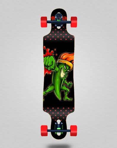 Cromic Skate Skateboard Longboard Complete 40x9 Peppers Crazy Food