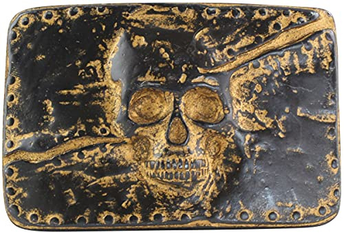 BELTINGER Gürtelschließe Totenkopf 4,0 cm | Buckle Wechselschließe Gürtelschnalle 40mm Massiv | Wechselgürtel bis 4cm