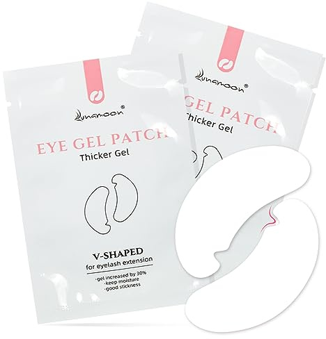 Lunamoon Augenpads für Wimpernverlängerung Wimpern Pads V-Shape 50Paar | Wimpernverlängerung Pad,Wimpern Augenpads,Eyelash Pad,Wimpern Patches,Eye Patch for Lash Extension,Wimpern Extension Zubehör