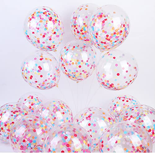 Konfetti Luftballons 30 stk Geburtstag Luftballons , 12inch/30.5cm Bunte Ballons, Geburtstag Luftballons, Luftballons Konfetti für Party Dekoration