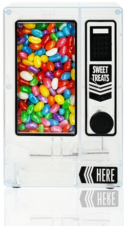 YOBRO Distributeur de bonbons, joli distributeur automatique pour bureau, distributeur manuel de bonbons, mini bonbons, cadeau d'anniversaire et de Noël pour filles, cadeau pour amies, petites amies,