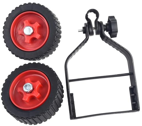 Zoegneer Rasentrimmer Grasfresser Cutter - Verstellbare Stützräder Set für müheloses Schneiden