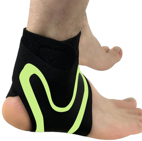 Generic Restore - Plantarfasziitis Fußwickel, Neuleben Restore-Wickel, Neuleben Fusswickel, Plantarfasziitis Bandage, Knöchelbandage Fussball, Flexible Sprunggelenkbandage (Grün(1 Paar), L)