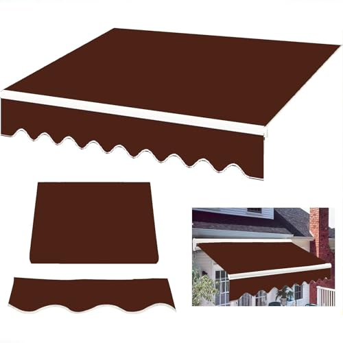 Markisen Ersatzbespannung,Ersatz Stoff Für Markise Sonnenschirm,Markisenbespannung Canvas Markisenstoff,Terrasse Markise Oberstoff Ersatz,Außen Markisenstoff ,Falten Markise 280g Polyester Stoff ( Siz
