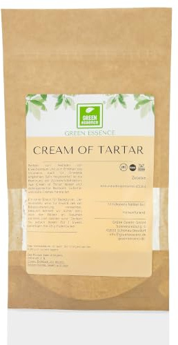 Weinsteinsäure Weinstein Back Pulver Kaliumtartrat von Green Essence | Weinstein Pulver, Cream of Tartar, Weinsteinbackpulver Natürliches Backtriebmittel Low Carb, Hydrotartrat für Eischaum