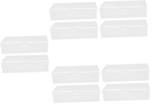 Vaguelly 10stücke Transparente Kartenbox Für Spielkarten Kompakte Aufbewahrungslösung Für Reisen Spiele Schützt Vor Und Beschädigung Maße