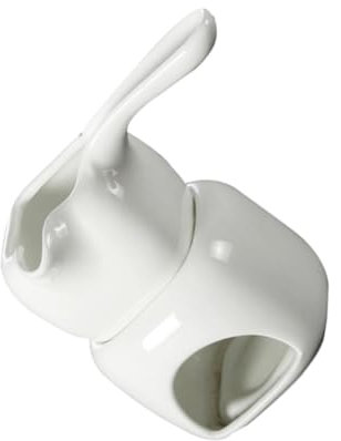 CIYODO Pentola Per Sciogliere Formaggio in Ceramica Con Supporto Pentole Per Sciogliere Cioccolato Con Manico Per Uso Domestico e Ristorante