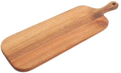 CIYODO Planche à Découper Bois Avec Poignée Planche Pour Pizza Charcuterie Et Fromage Plat De Service Pour Cuisine