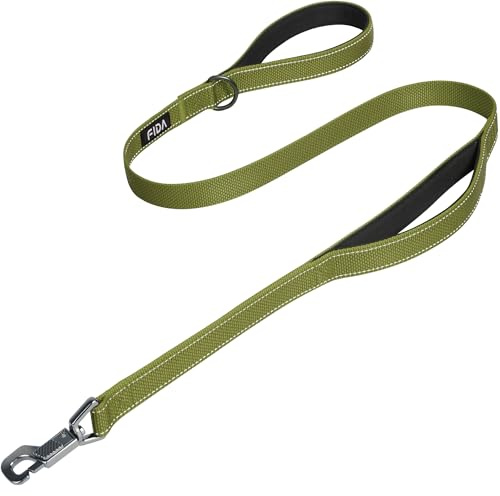 Fida Heavy Duty Dog Lead, 1.2M/4FT Dog Leads for Medium/Large Dogs, Green
