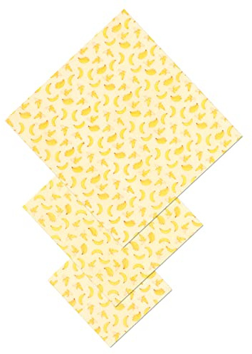 Ipetboom 3sheets Beeswax Cling Wrap for Food Reusable Beeswax Papers for French Fries Sandwiches and Snacks for Home Kitchen Use
