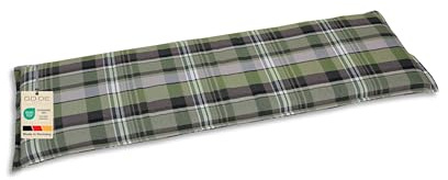 GO-DE Textil Bequeme und attraktive Polsterauflagen für Gartenbänke (Einzelset, Karo grün, 3er-Bankauflage)