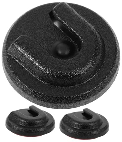 POPETPOP 3pezzi Supporto per Microfono Radio Cb per Auto e Moto Manopola Rotonda e Clip per Microfono Wireless
