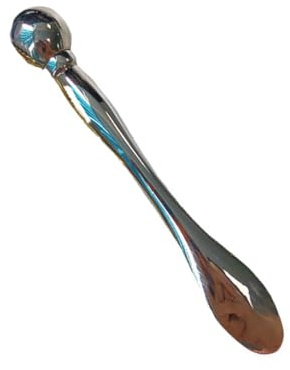 Mobestech Kosmetik Importstift Augenroller Zinklegierung für Augencreme Manueller Stift 2 Enden mit Kosmetikspatel zur Massage unter Auge