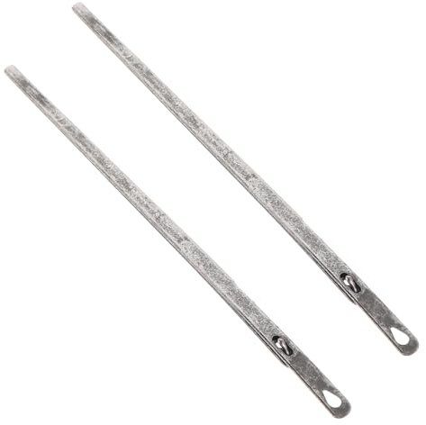 Lurrose Agujas para Coser Cuero 2 Piezas Acero Resistente Aguja de Coser para Marroquinería y Cordones de Cuero Herramienta para Proyectos de Artesanía y Reparación de Zapatos