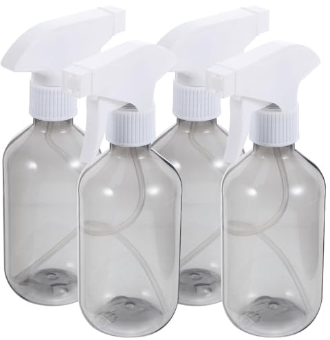 BIUDECO 4 Stück 300 Ml Sprühflaschen aus Kunststoff Leere Pflanzensprüher für Garten Zimmerpflanzen Haarpflege Feiner Nebel Tragbar und Wiederbefüllbar