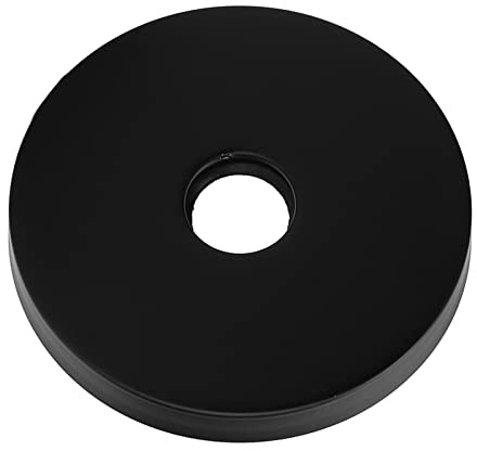 HEEPDD Duscharm-Rosettenplatte aus Edelstahl 304, Langlebiger Duscharmflansch für den Austausch von G1-2-Zoll-Rohren, Ideal für Heimduschen und Universelle Duschköpfe (BLACK)