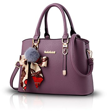 Nicole&Doris Women Handbag Crossbody Working Totes Satchel Shoulder Bag for Women Ornament Bowknot Soft PU