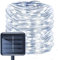 ZVO Ghirlanda Luminosa Tubo, 10m 100 LED Luci Catena Fate Tubi Luminosi Solare, 8 Modalità Barra Impermeabili Ip65 per Interno Esterno Giardino Casa Festa Matrimonio Natale Decorazione(Bianco)