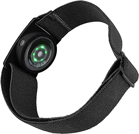 YIN SONG Brazalete de nailon elástico compatible con Polar OH1/Verity Sensor de frecuencia cardíaca Correa de repuesto - Negro, Grande