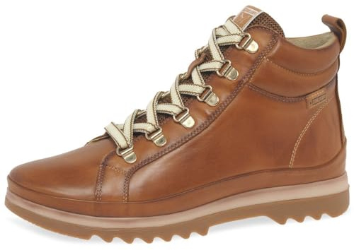 Pikolinos Vigo Deportivos Mujer | en Cuero | Plantilla Memory Foam en Color Marrón Claro