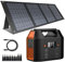 SinKeu Portable Power Station Solar Panel,99Wh Solar Generator, Backup Lithium Battery 230V/100W AC Outlet 40W Solar Panel Camping Emergency Off-Gird Outdoor Fishing Travel Party RV Trip, Orange