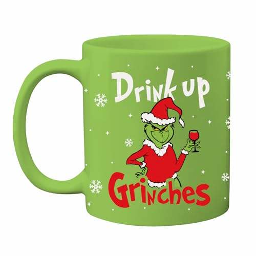 Homythe Funny Christmas Mug, Novelty Christmas Coffee Mug, 11oz Holiday Drinking Cup, Holiday Party Cups for Table Decorations, Xmas White Elephant Gifts for Women Men Coworkers